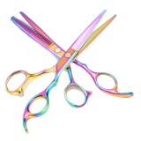 Set foarfece de tuns si filat pentru frizerie, salon, marime 6&quot;, Cameleon