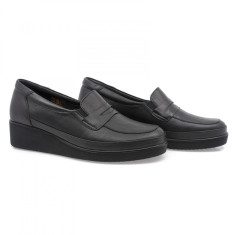 Pantofi dama Caspian, CAS-105, Casual, Piele naturala, Negru
