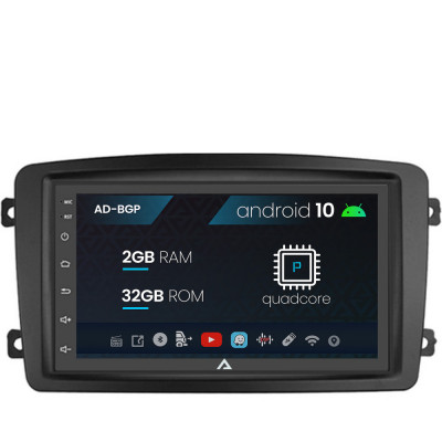 Navigatie Mercedes Benz C-Class W203 Vito Viano CLK, Android 10, P-Quadcore 2GB RAM + 32GB ROM, 7 Inch - AD-BGP1002+AD-BGRBE014 foto