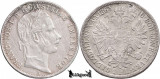 1863 A (Viena), 1 Florin - Franz Joseph I - Imperiul Austriac, Europa, Argint