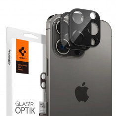 Pachet Spigen Glass Optik 2 negru - iPhone 14 Pro/iPhone 14 Pro Max foto