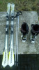 Vând set schiuri Rossignol, clăpari Nordica și bete Fischer, 170 cm