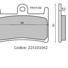 Placute frana (Sinter) Yamaha YZF R7 '99-'01 /FZS 1000 '01-'05 /YZF 1000 '96-'01 Cod Produs: MX_NEW 225101062RM