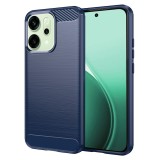 Husa Asteroid GSM Carbon Silicone pentru Oppo Reno14, Albastru, Antisoc, Protectie Colțuri