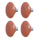 Cumpara ieftin Picior pentru mobila &Oslash; 36 mm, filet M6 x 12 mm, maro, 4 buc / set
