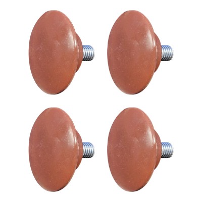 Picior pentru mobila &amp;Oslash; 36 mm, filet M6 x 12 mm, maro, 4 buc / set foto