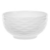 Bol Porțelan, Model Linii Ondulate Reliefate, Culoare Alb, Diametru 12cm, &Icirc;nălțime 6.5cm, Capacitate 650ml, Oem
