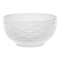 Bol Porțelan, Model Linii Ondulate Reliefate, Culoare Alb, Diametru 12cm, &Icirc;nălțime 6.5cm, Capacitate 650ml