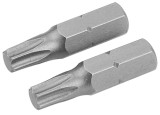 Set 2 V&acirc;rfuri Șurubelniță T10 x 25mm Oțel S2 Industrial