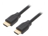 Cablu HDMI 2.0 HDCP, mufă HDMI ambele părți, 1m, negru