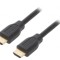 Cablu HDMI 2.0 HDCP, mufă HDMI ambele părți, 1m, negru