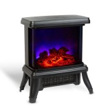 Semineu electric, semineu vizual 3D cu functie de incalzire , 180&deg;, calorifer + LED, 36 x 21 x 36 cm