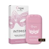 Spray intim ORGIE Intimist, pentru igiena intimă feminină, textură non-lipicioasă, miros subtil de trandafir, testat dermatologic, 30 ml