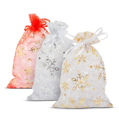 Saculeti organza pentru cadouri &amp;ndash; set 12 bucati &amp;ndash; 10 x 15 cm &amp;ndash; 3 culori Best CarHome foto