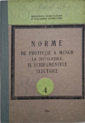 Norme de protectie a muncii la instalatiile si echipamentele electrice foto