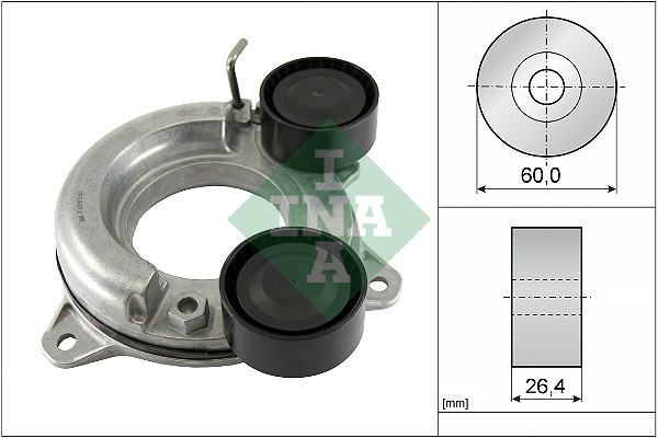 INA 534 0854 10 Intinzator curea, curea distributie