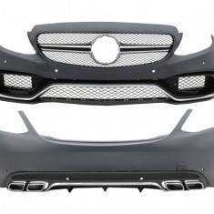 Pachet Exterior Complet compatibil cu Mercedes C-Class W205 Sedan (2014-2018) C63 Design CBMBW205AMGC