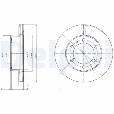 DELPHI BG4211C Disc frana foto