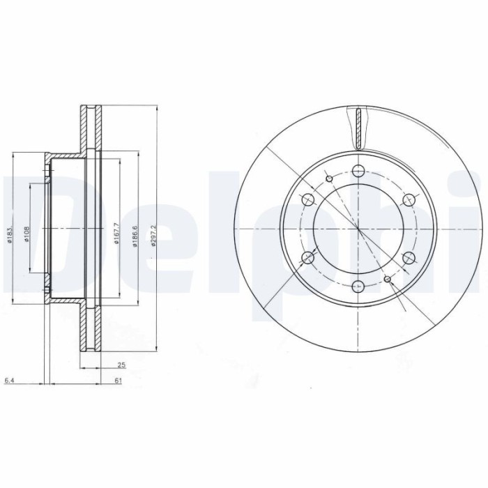 DELPHI BG4211C Disc frana