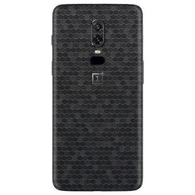 Set Folii Skin Acoperire 360 Compatibile cu OnePlus 3T (Set 2) - ApcGsm Wraps HoneyComb Black foto