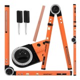 Echer reglabil 3 in 1 Bigstren 500 mm cu raportor si nivela