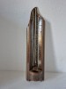 Aplica perete suport de lumanare ceramic, artist made, ceramica de studio, stantat LP88