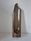 Aplica perete suport de lumanare ceramic, artist made, ceramica de studio, stantat LP88