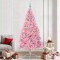 vidaXL Pom de Crăciun artificial pre-iluminat Roz 240 cm PVC 3397109
