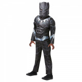 Costum cu muschi Black Panther pentru baiat 128 cm 7-8 ani, Marvel