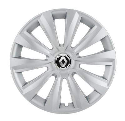Set 4 Capace Roti, potrivite jantelor de R14, pentru Renault, model delta cromat foto
