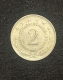 Moneda 2 dinari 1972 Iugoslavia