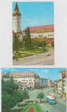 LOT 2 CARTI POSTALE TG. MURES, Circulata, Fotografie