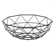 Cos fructe din metal,design forme geometrice,26x10 cm