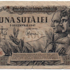 Bancnotă 100 lei - Republica Socialistă România, 1947