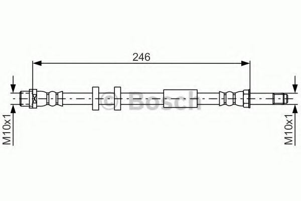 Conducta / cablu frana AUDI A8 (4H) (2009 - 2016) BOSCH 1 987 481 714