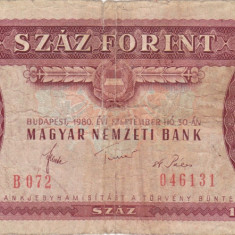 UNGARIA 100 forint 1980 VF-!!!