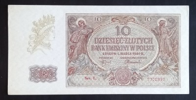 Polonia, 10 Zlotych 1940. foto