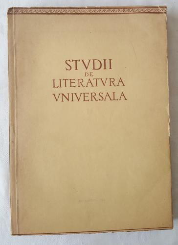 Studii de literatura universala III