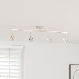 Spot de Plafon 4 Direcții Regleable Nichel Mat GU10