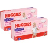 Pachet Scutece chilotel Huggies Pants Girl nr 5, 12-17 kg, 104 buc