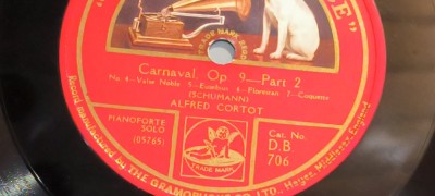 placa pt. gramofon patefon - HIS MASTER&amp;quot;S VOICE CARNAVAL OP 9 SCHUMMAN foto