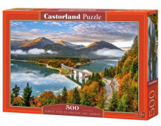 Puzzle Castorland 500 Sunrise over Sylvenstein lake foto