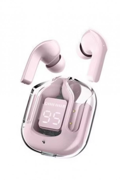 Casti Wireless In Ear, Bluetooth 5.1, Latenta Scazuta, Control Tactil Inteligent, Afisaj Digital LED, Microfon, Anulare Zgomot, Power Bank Incorporat,