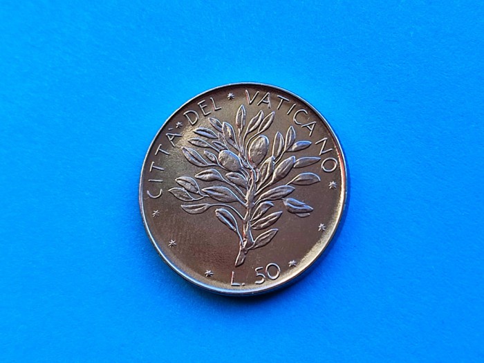 50 Lire 1974 Vatican-UNC-RAR