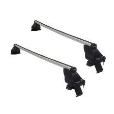 Set bare transversale portbagaj din aluminiu marca Twinny Load TL A30, kit complet cu bare, suporti si antifurt cu cheie, Volkswagen Polo 5 (6r1, 6n1)