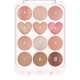 Colorgram Pin Point Eyeshadow Palette paletă cu farduri de ochi pentru look perfect culoare 01 Peach+Coral 9.9 g