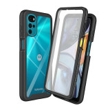 Husa pentru Motorola Moto G22 + Folie - Techsuit Defense360 Pro - Black