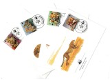 Haute Volta 1984 - Fauna WWF, serie plicuri prima zi