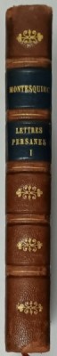 LETTRES PERSANES par MONTESQUIEU , LETTRINES de ROBERT LANZ , VOLUMUL I , 1930, CONTINE EX - LIBRIS , EXEMPLAR 697 * foto
