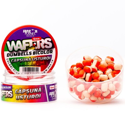 Wafters Senzor Planet Dumbells Bicolor, Capsuna &amp;amp; Usturoi, 6mm, 15g foto